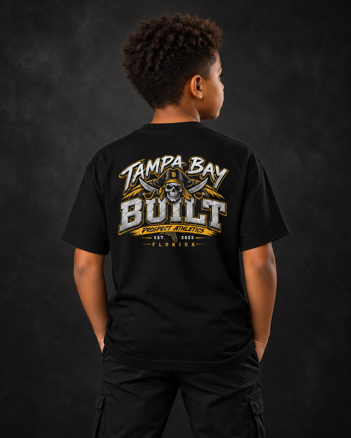 Youth Tampa Bay Built Pirate T-Shirt by Prospect Athletics
