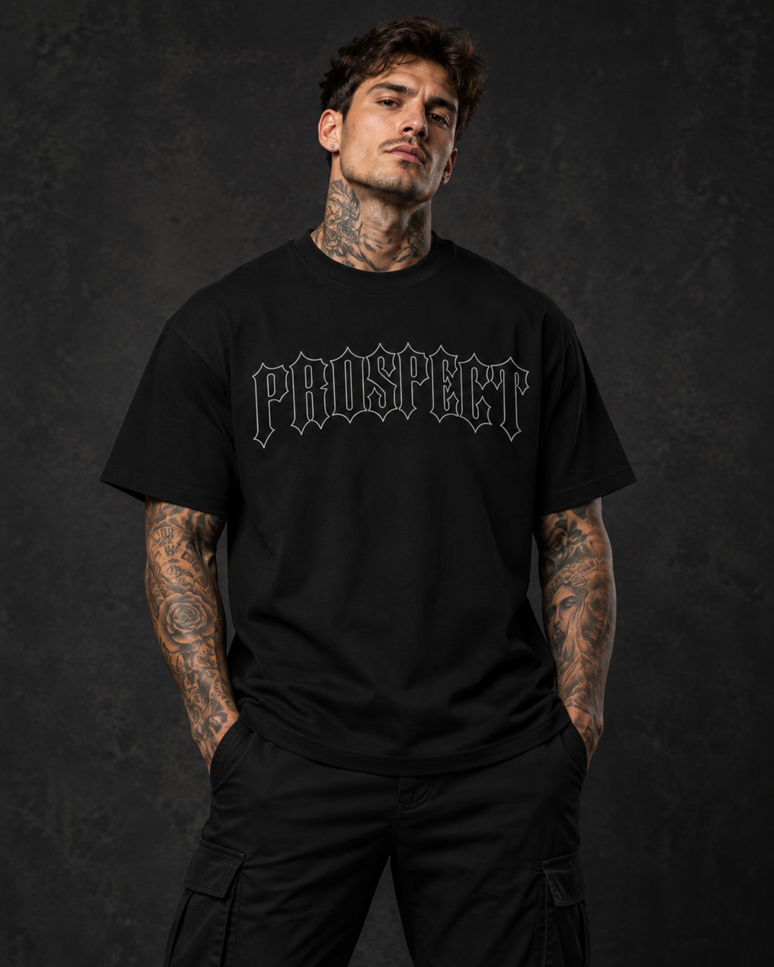 Prospect Gothic Oversized Heavyweight T-Shirt by Prospect Athletics
