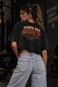 Tampa Bay Built Flame Women's Cropped T-Shirt