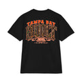Tampa Bay Built Camo Oversized Heavyweight T-Shirt - black back view
