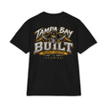 Tampa Bay Built Pirate Oversized Heavyweight T-Shirt - black back view
