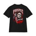 Boogeyman Horror Oversized Heavyweight T-Shirt - black back view