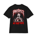 Macabre Horror Oversized Heavyweight T-Shirt - black back view