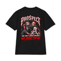 Horror Oversized Heavyweight T-Shirt - black back view