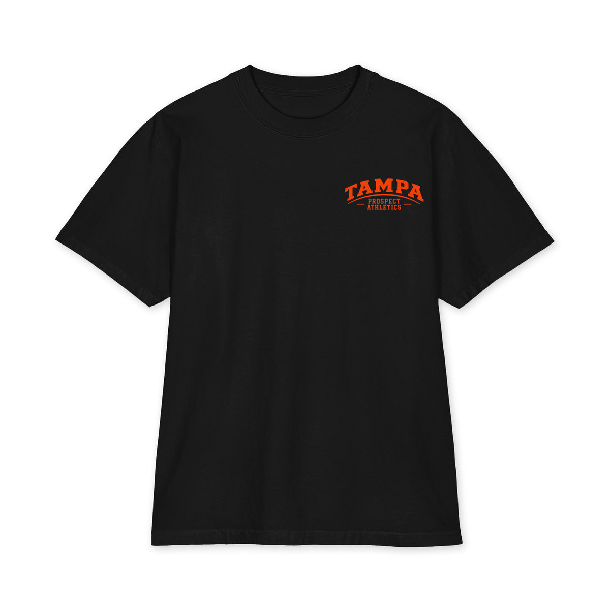 Tampa Bay Built Camo Oversized Heavyweight T-Shirt - black front view