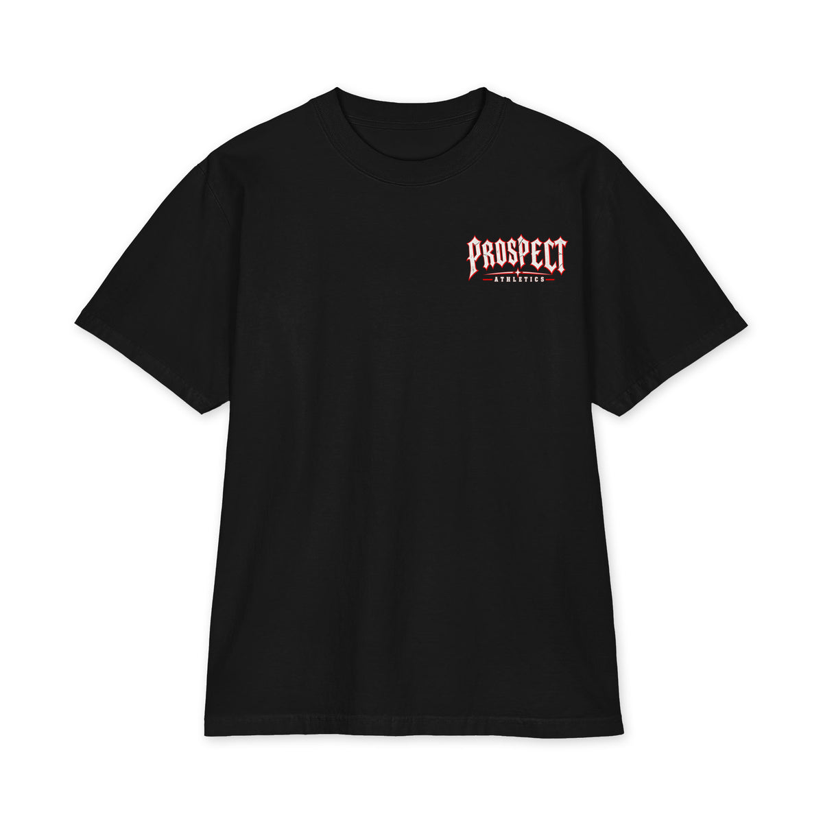 Macabre Horror Oversized Heavyweight T-Shirt - black front view