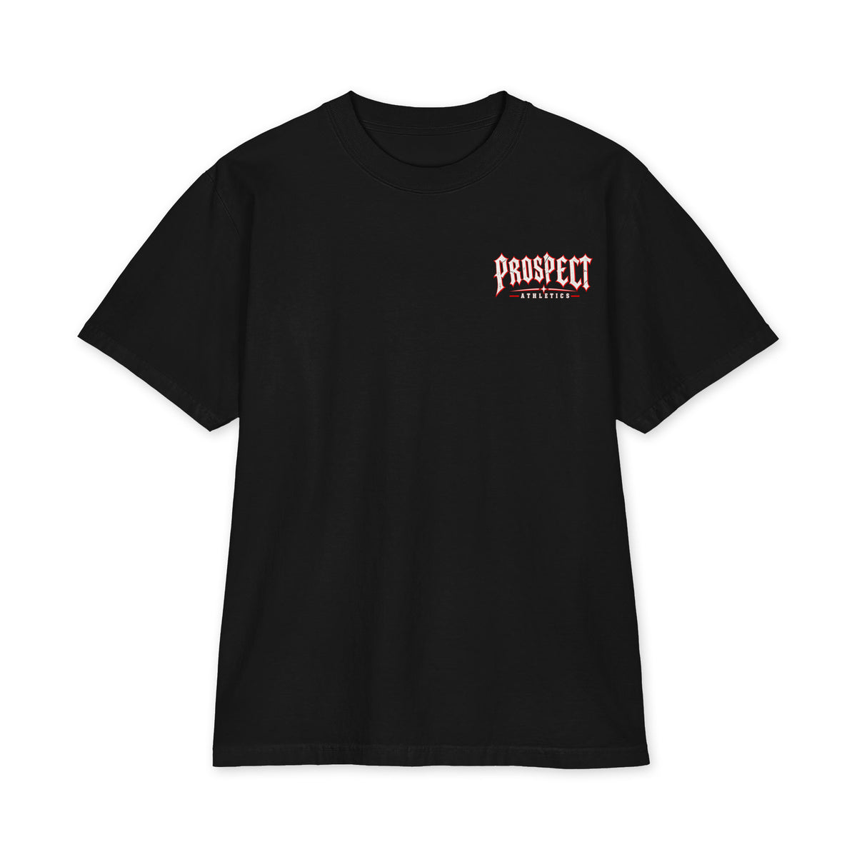 Slasher Horror Oversized Heavyweight T-Shirt - black front view